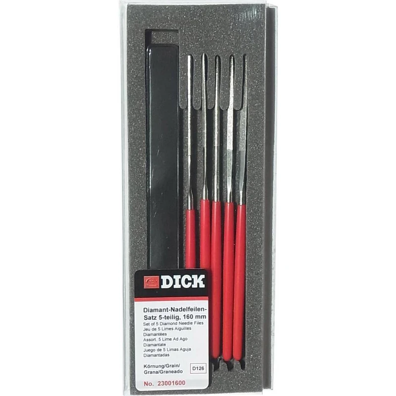 23001600 Diamond File Set 5 Pieces Length 160 mm 1 Set - Image 1