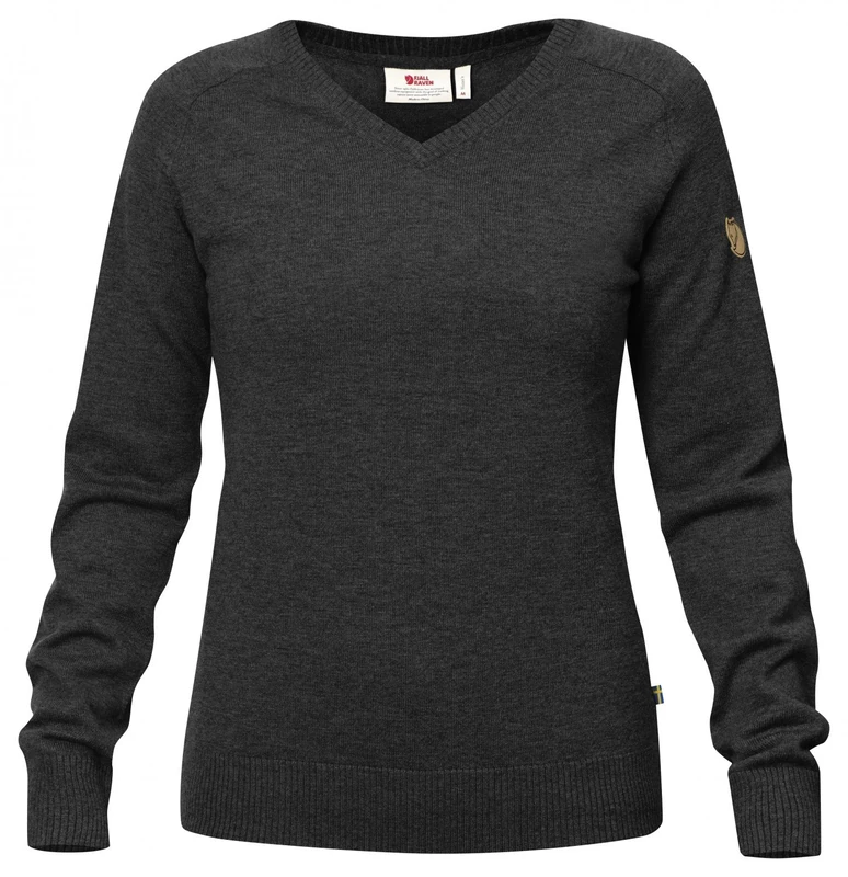 FJALLRAVEN F90177-030 Sörmland V-neck Sweater W Dark Grey M