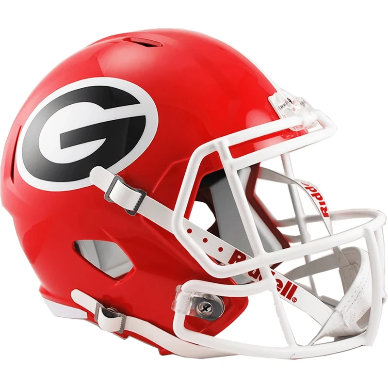 Riddell NCAA Georgia Bulldogs Full Size Speed Replica Helmet, Red, Medium