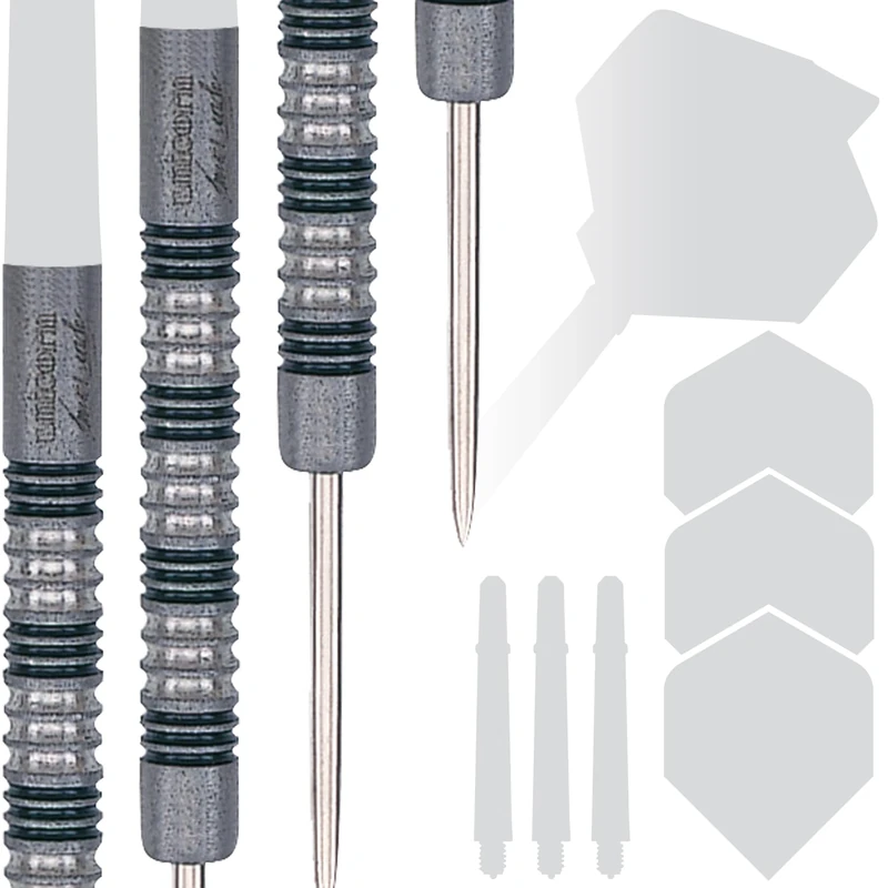 Unicorn Steel Tip Professional Darts Barrels Only | James 'The Machine' Wade Purist Player Development Lab Phase 1 | 90% Natural Tungsten Rumbled Barrels | 20 g