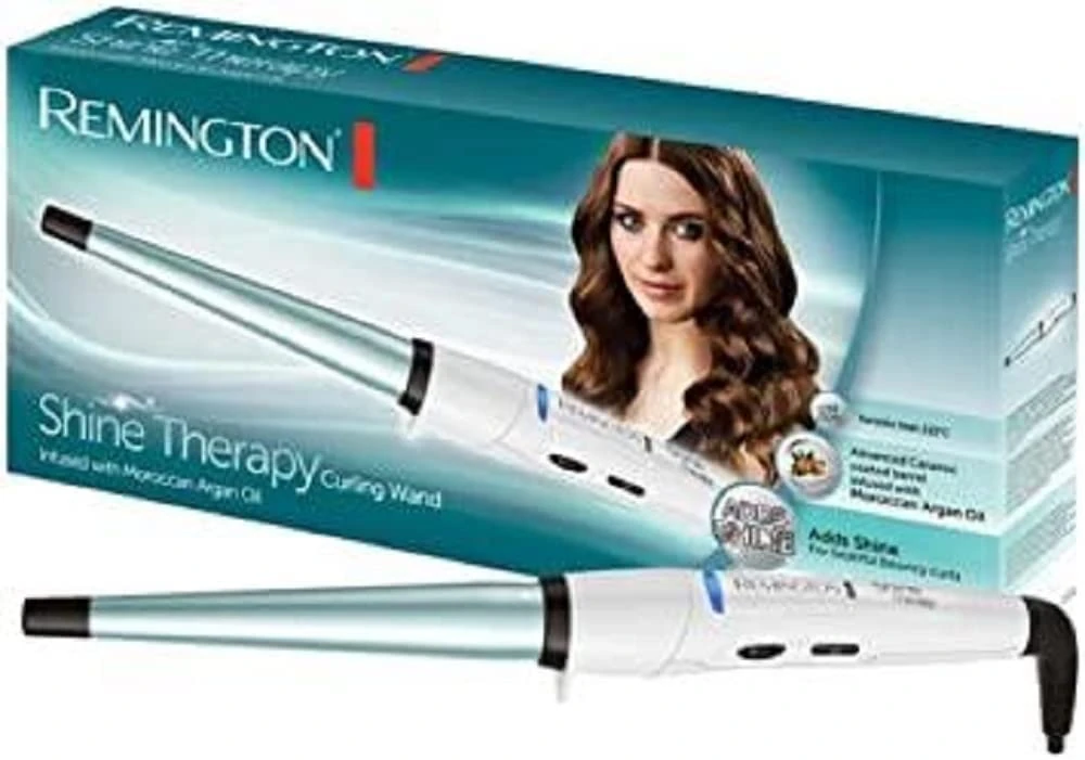 Remington CI53W Curling Iron Tapered, Shine Therapy