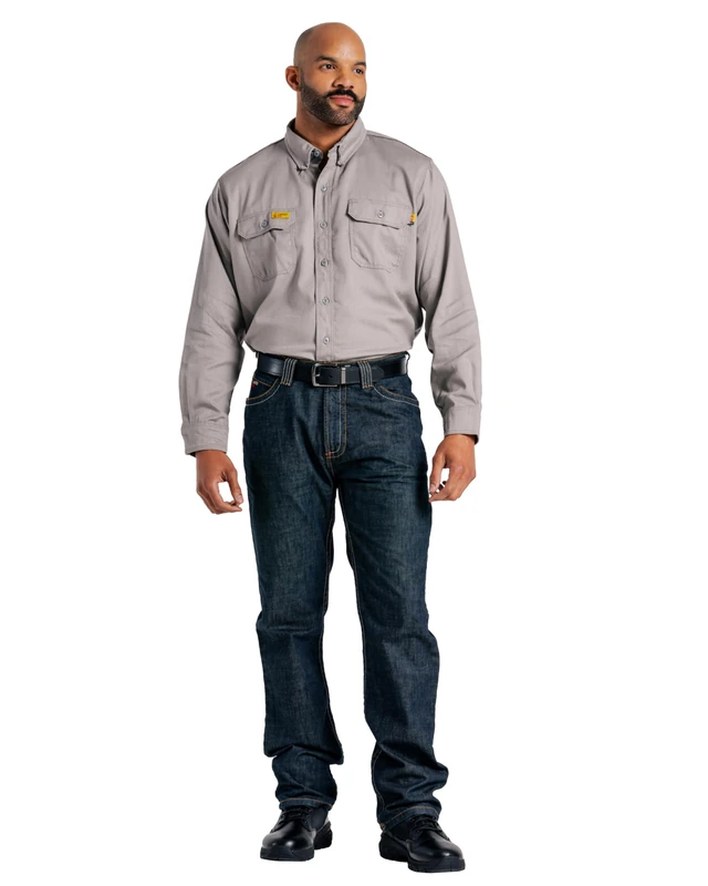 Lapco FR P-INDM10 32X32 Modern Jeans, 100% Cotton, 32" x 32", Washed Denim-36W x 30L - Image 1