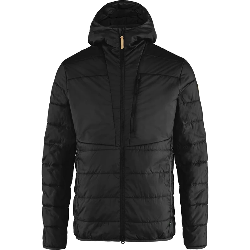 Fjällräven Mens Keb Padded Hoodie M Sport Jacket, Black, XL EU