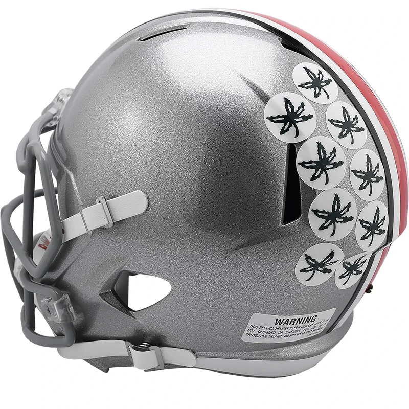 NCAA Ohio State Buckeyes Full Size Speed Replica Helmet, Red, Medium