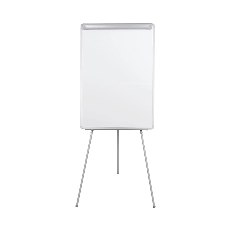 Bi-Office Flipchart Tripod Easel Easy with extendable arms, Magnetic, Aluminium Frame, Grey, A1 (60 x 85 cm)