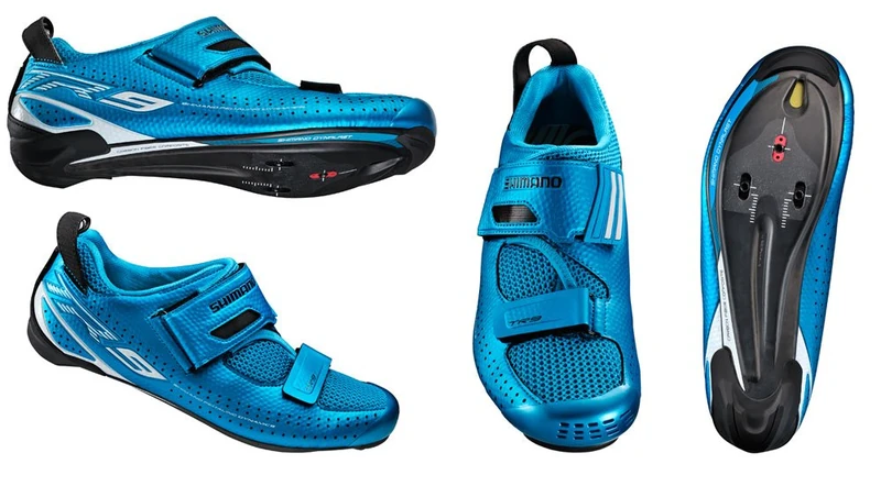 Shimano Men's Sh-tr9 Road Cycling Shoes, Blue, 7.5 UK