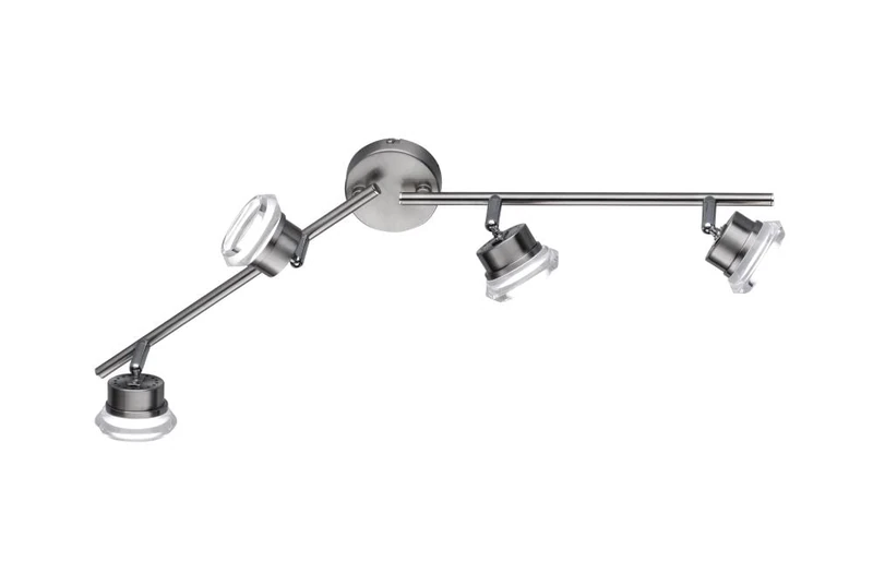 Action Ceiling Light 4–Bulb Morgan x 4 Watt LED / 5/8 x 15.5 x 71.5 CM 3000 K 400 Lumen, Energy Efficiency Class A, 733604010000 Chrome - Image 1