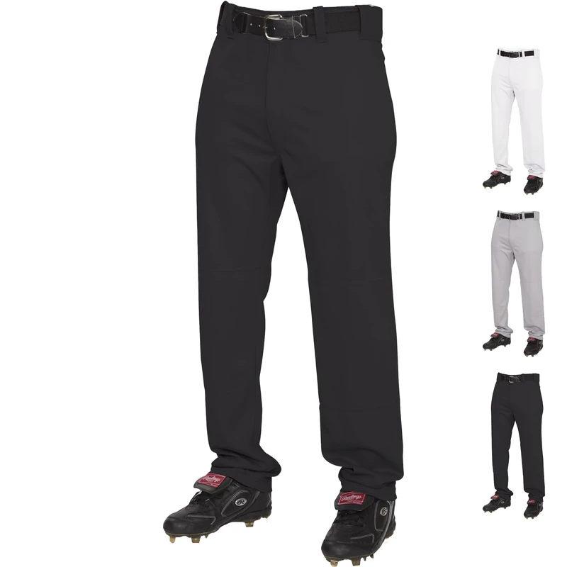 Rawlings Adult Baseball Pants - Semi-Relaxed Fit - Solid or Piped - Image 1