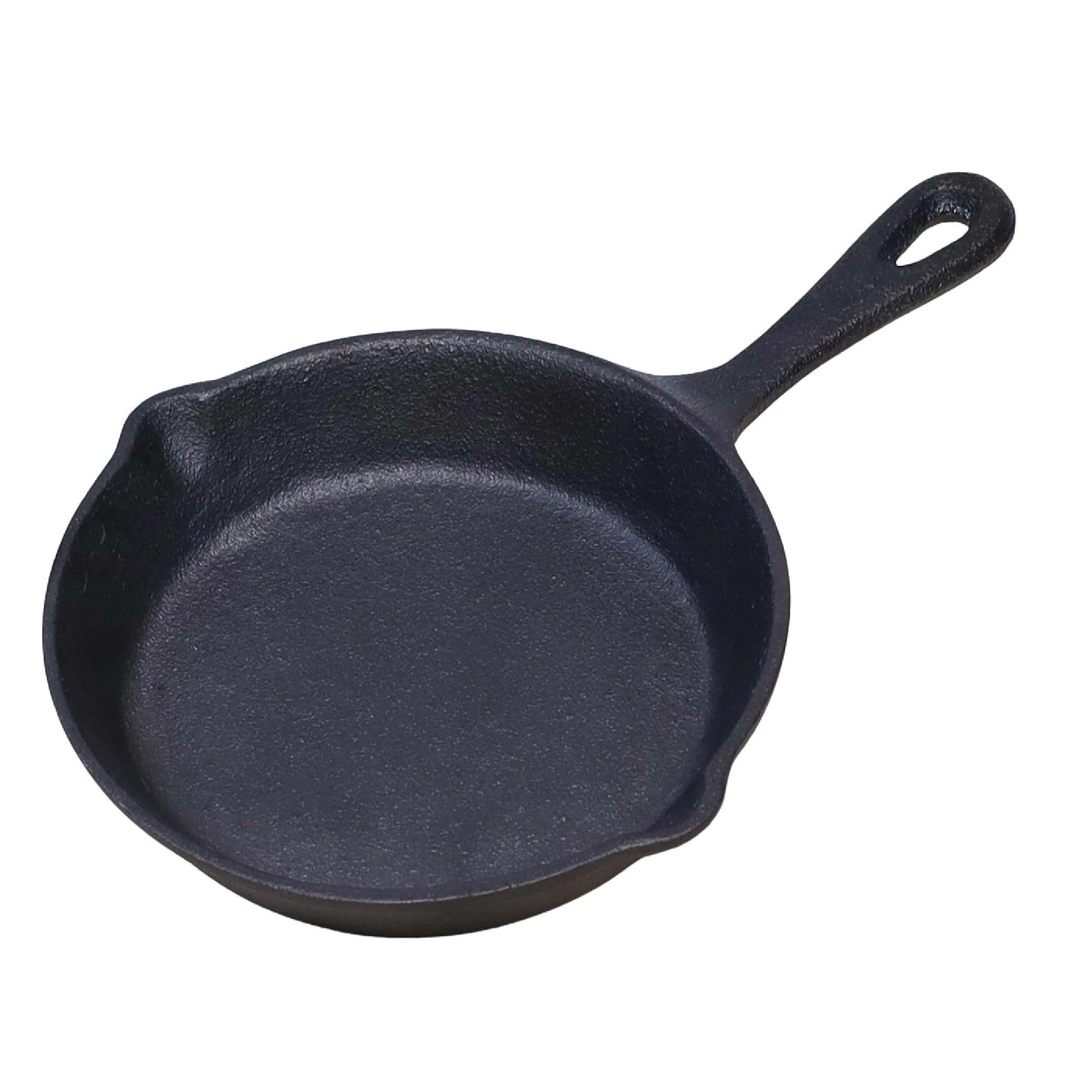 Buckingham Pre-Seasoned Premium Cast Iron Skillet Frying Pan Suitable for Induction Electric Gas Oven Safe Ideal for BBQ Grilling Cast Iron Pan for Low Fat Healthy Cooking 16.5 Cm