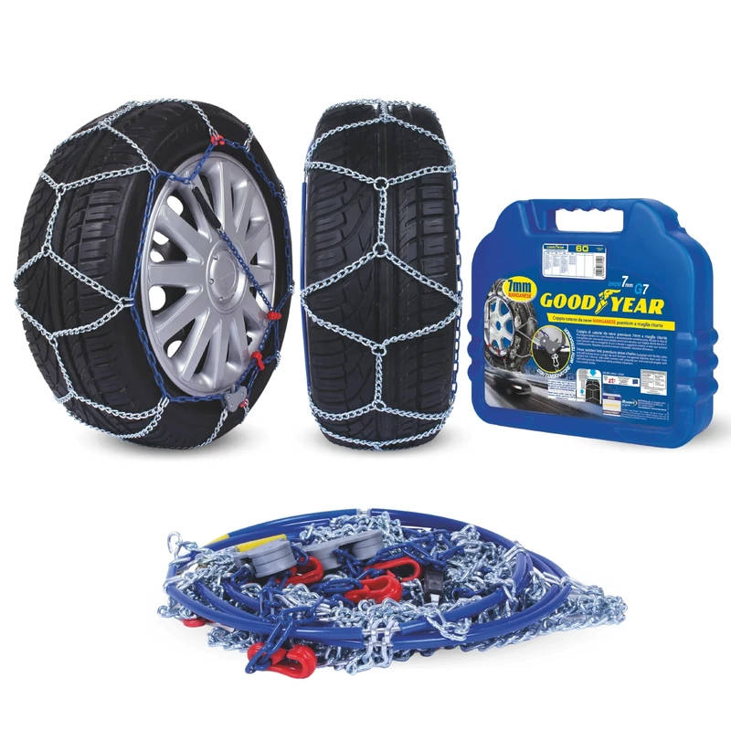Goodyear 77950: 7 mm Car passenger snow chains, TUV and ONORM approved, Size 060