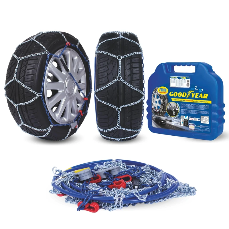 Goodyear 77958: 7 mm Car passenger snow chains, TUV and ONORM approved, Size 130