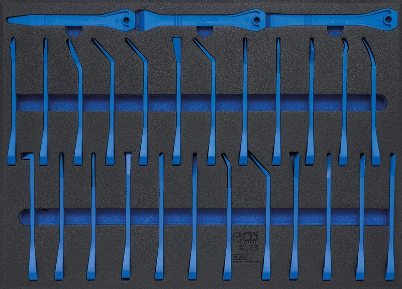 BGS 4033 | Tool Tray 3/3: Trim Wedges and Scraper Set | 27 pcs.