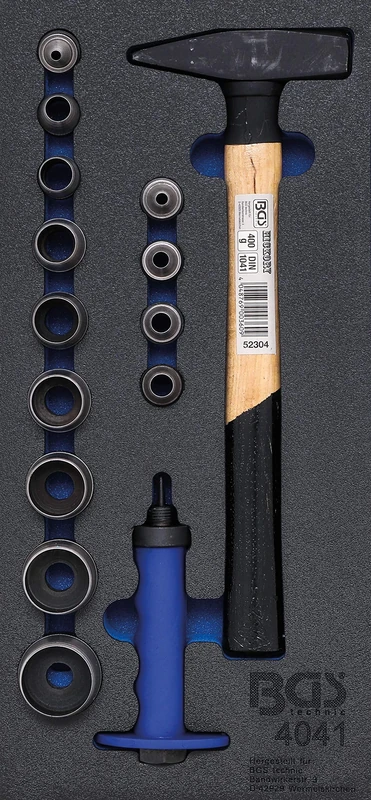 BGS 4041 | Tool Tray 1/3: Hole Punch Set | 15 pcs.