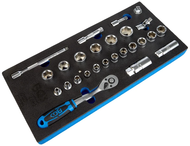 BGS 4052 | Tool Tray 1/3: Socket Set | 10 mm (3/8 ") | 26 pcs.