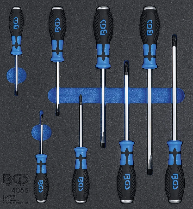 BGS 4055 | Tool Tray 2/3: Cross and Slot Screwdrivers | 8 pcs.