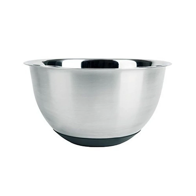 Excelsa Bowl with Non-Slip Base, Stainless Steel, Silver, 20 cm