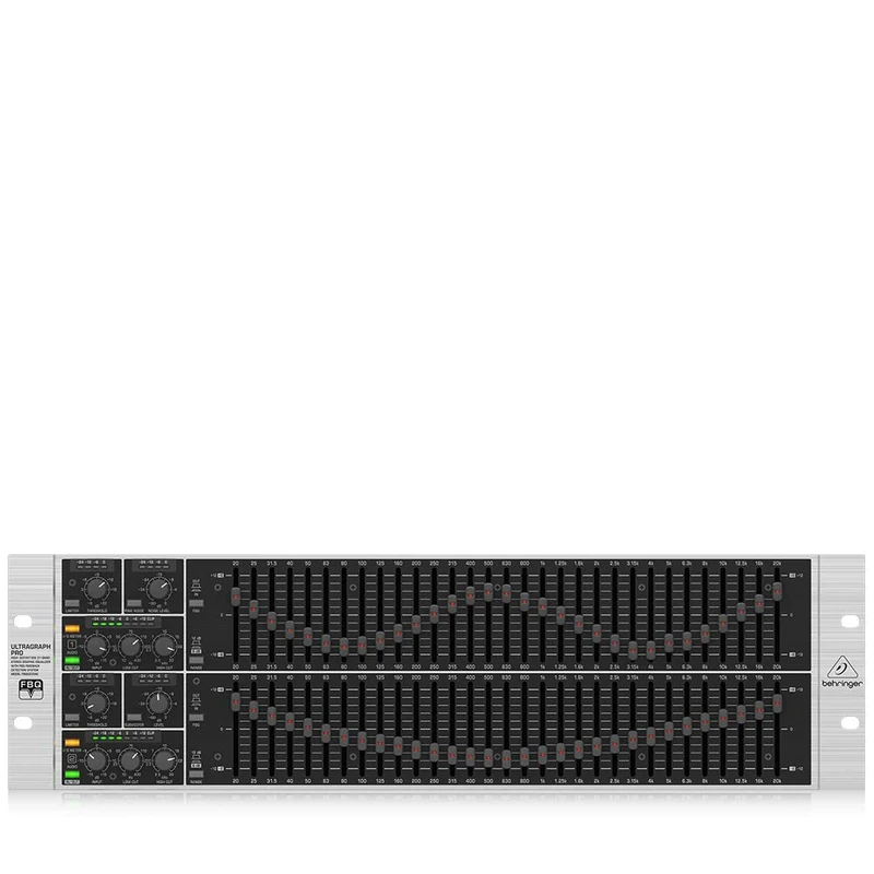 Behringer ULTRAGRAPH PRO FBQ6200HD High-Definition 31-Band Stereo Graphic Equalizer with FBQ Feedback Detection System