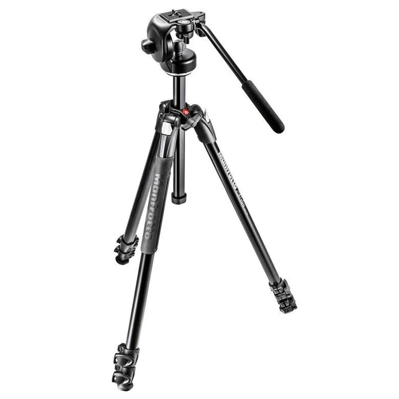 Manfrotto 290 Xtra 3-Section Aluminum Tripod with 128RC Micro Fluid Head and Quick Release