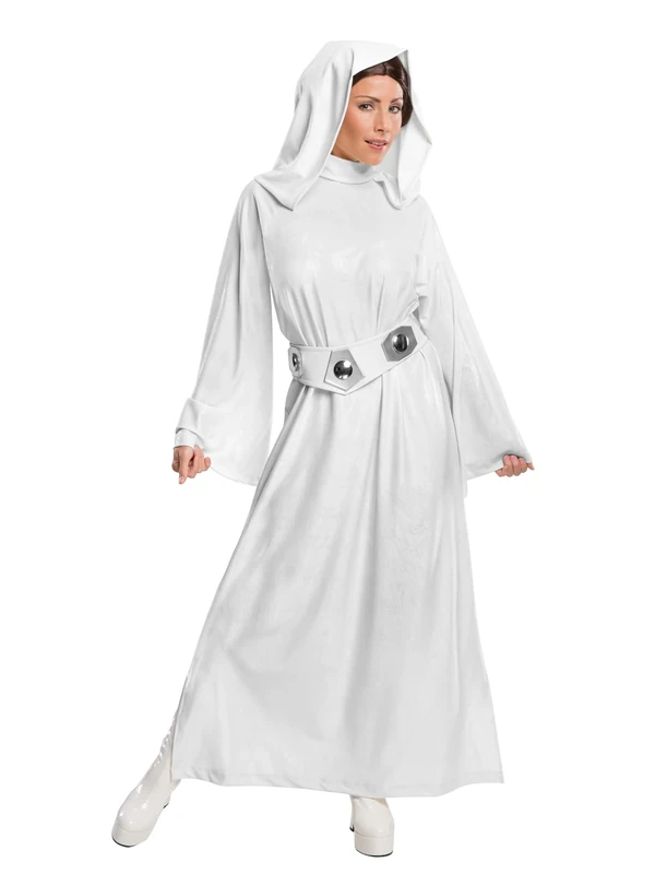 STAR WARS - Princess Leia - Adult Costume Lady: X SMALL (Ladies USA - 2-6) (White) (UK 6-8)