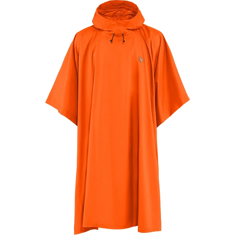 Fjällräven FJÃ„LLRÃ„VEN Men's Poncho Jacket, Safety Orange, One Size UK