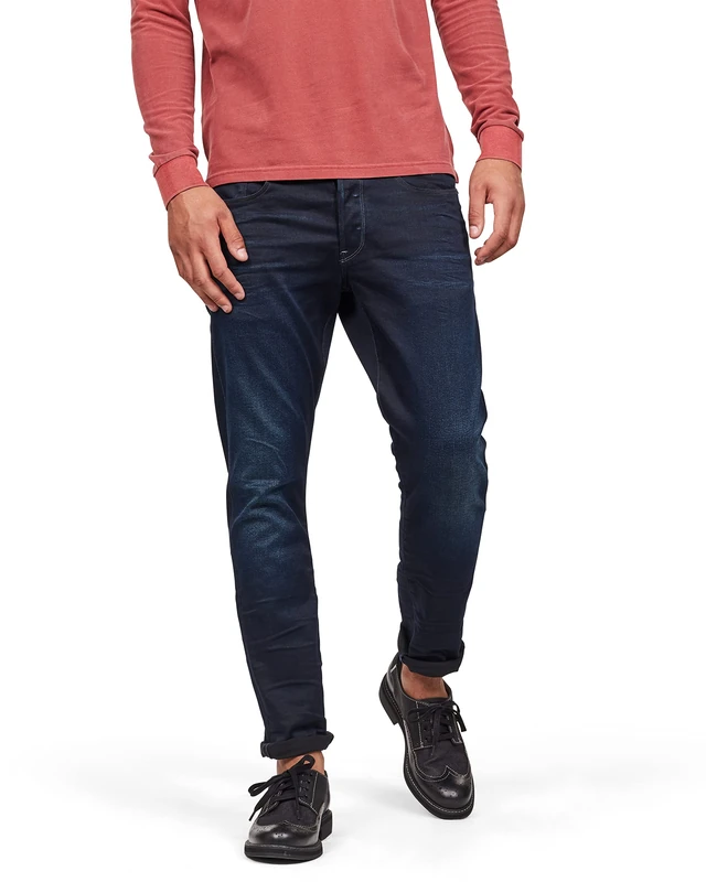 G-STAR Men's 3301 Regular Tapered Jeans, Blue (dk Aged 51003-6590-89), 33W / 32L