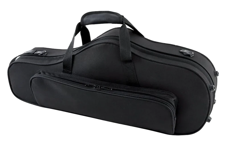 GEWA 708354 "form-Shaped" Compact Series Tenor Saxophone Case - Black Velour/Black