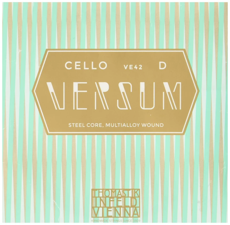 Thomastik single string for cello 4/4 Versum - D string steel wire, winding made of special alloy, medium