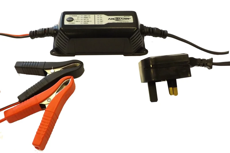 ANSMANN ALCT 6-24/2 Lead Acid Battery Charger Vehicle Car Battery Charger for 6V, 12V and 24V lead acid and lead gel Batteries, Black