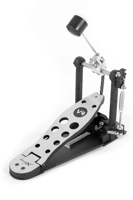 PURE GEWA Pedal PD-800-V4 heavy double tube model, two-way beater, black, powder coated, base plate