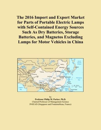 The 2016 Import and Export Market for Parts of Portable Electric Lamps with Self-Contained Energy Sources Such As Dry Batteries, Storage Batteries, ... Excluding Lamps for Motor Vehicles in China