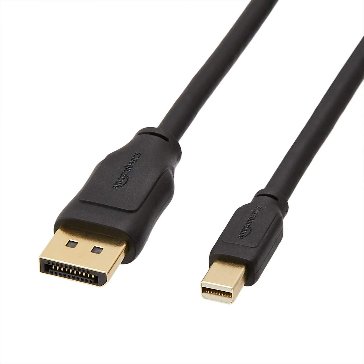 Amazon Basics Mini DisplayPort to DisplayPort Display Cable, 4Kx2K, Gold-Plated Plugs, 1.8 m, Black