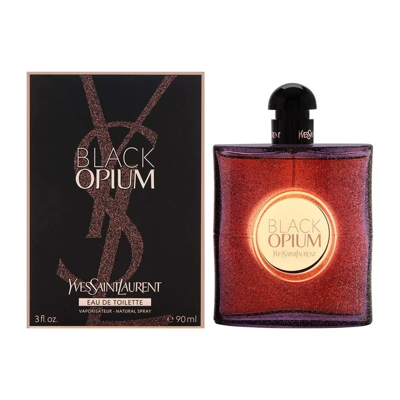 Yves Saint Laurent Black Opium Eau de Toilette Vaporisateur Natural Spray for Women, Floral Scent, 90ml