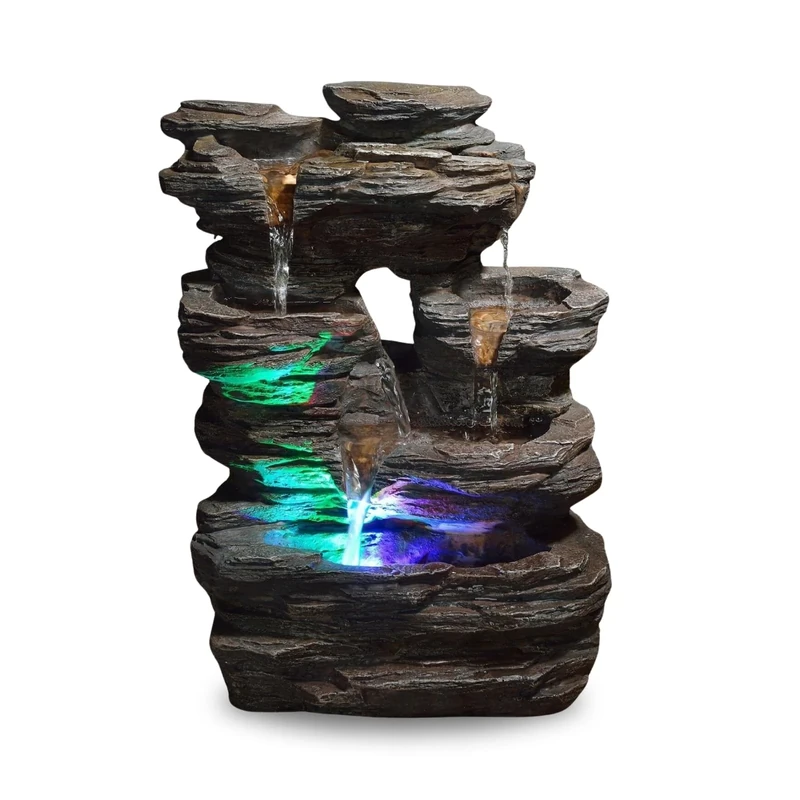 Zen'Light SCFR130 Nature Water Feature Grey stone, 25 x 17 x 35 cm - Image 1