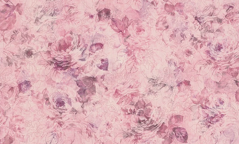 A.S. Création Wallpaper Garden of Eden Fine Textured Plain Cream 300841, Purple, 300404