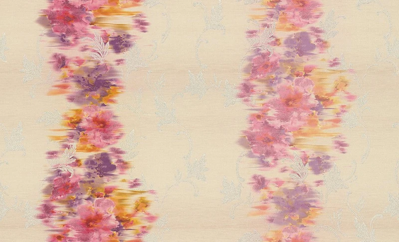 A.S. Création Garden of Eden with Glitter Fine Textured Purple/Grey, Beige, 300821, Beige, 300823