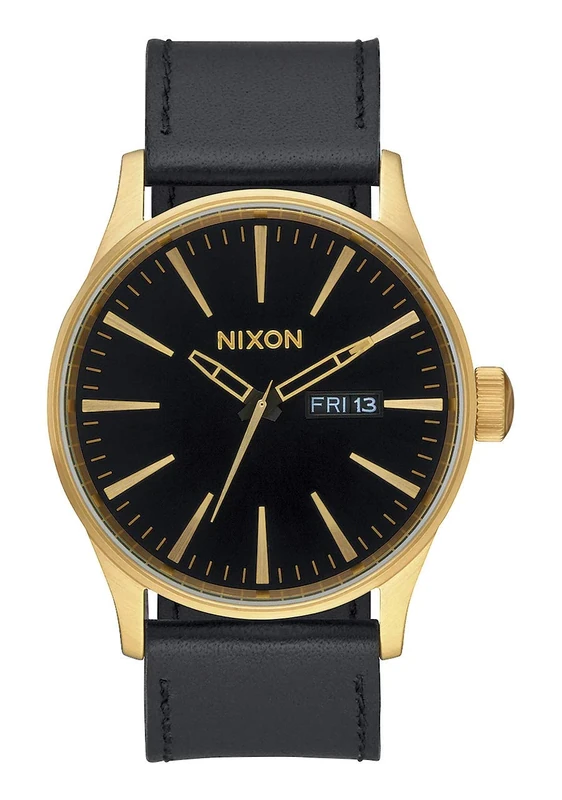 NIXON Mens Analogue Quartz Watch with Leather Strap A105-513-00