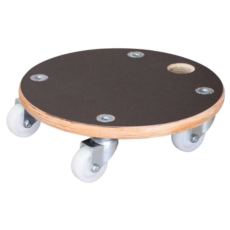 WAGNER Plant trolley MAXIGRIP Ø 29 x 8,5 cm I Transport helper & container trolley for indoor + outdoor I FSC®-certificated tranport helper wood I Load capacity 200 kg I Made in Germany - 20135101
