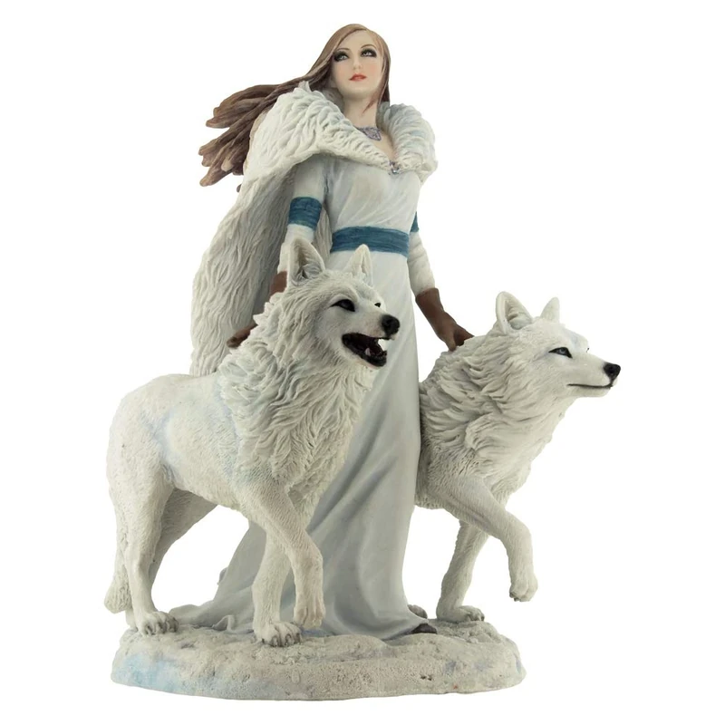 Nemesis Now Anne Stokes Winter Guardians Figurine 23cm White, Resin