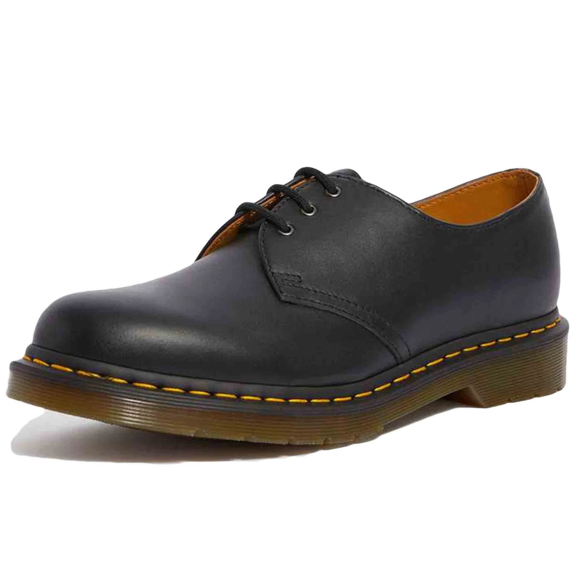 Dr. Martens Men's 3 Eye Shoe Sneaker, Black (Black 11838001), 6.5 UK