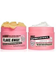 (2 PACK) Soap & Glory Flake Away Body Scrub x 300ml & Soap & Glory Righteous Body Butter x 300ml