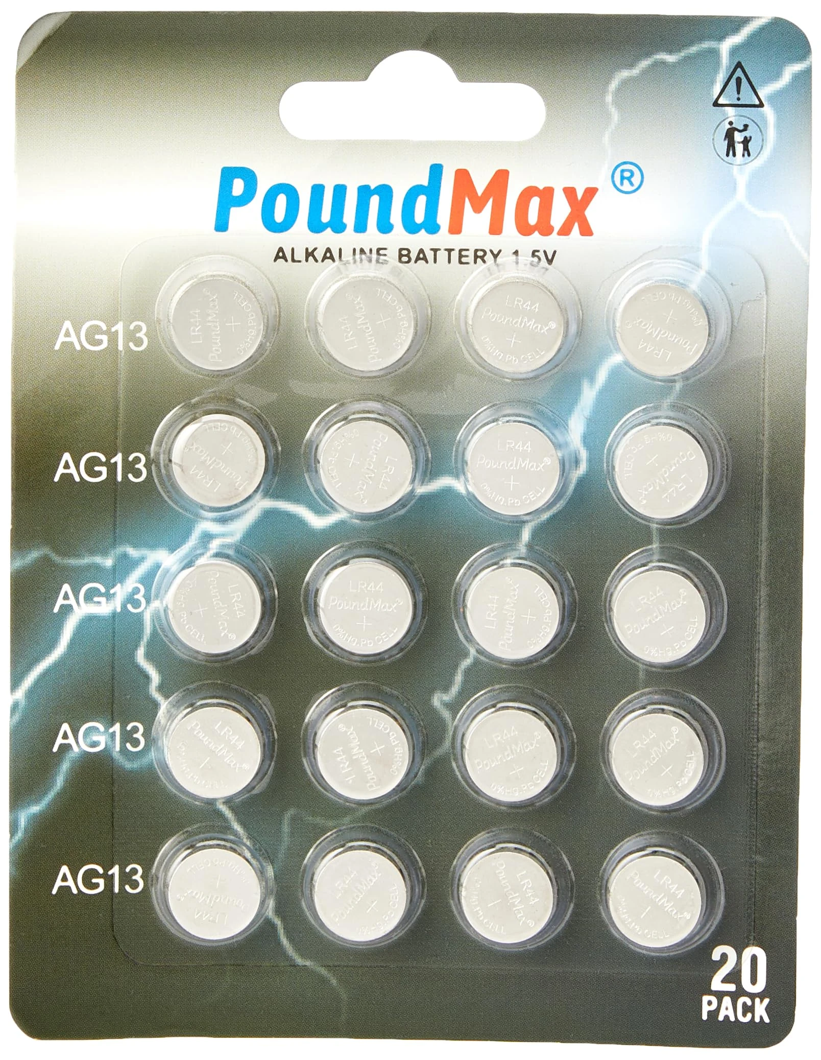 20 x Super AG13 G13 SR44 LR44 A76 V13GA PX76A 357 Alkaline Button Batteries