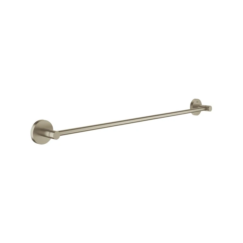 GROHE Essentials Towel Rail (600mm), German Engineered, Metal in Brushed Nickel and with Concealed Fastening, 40366EN1