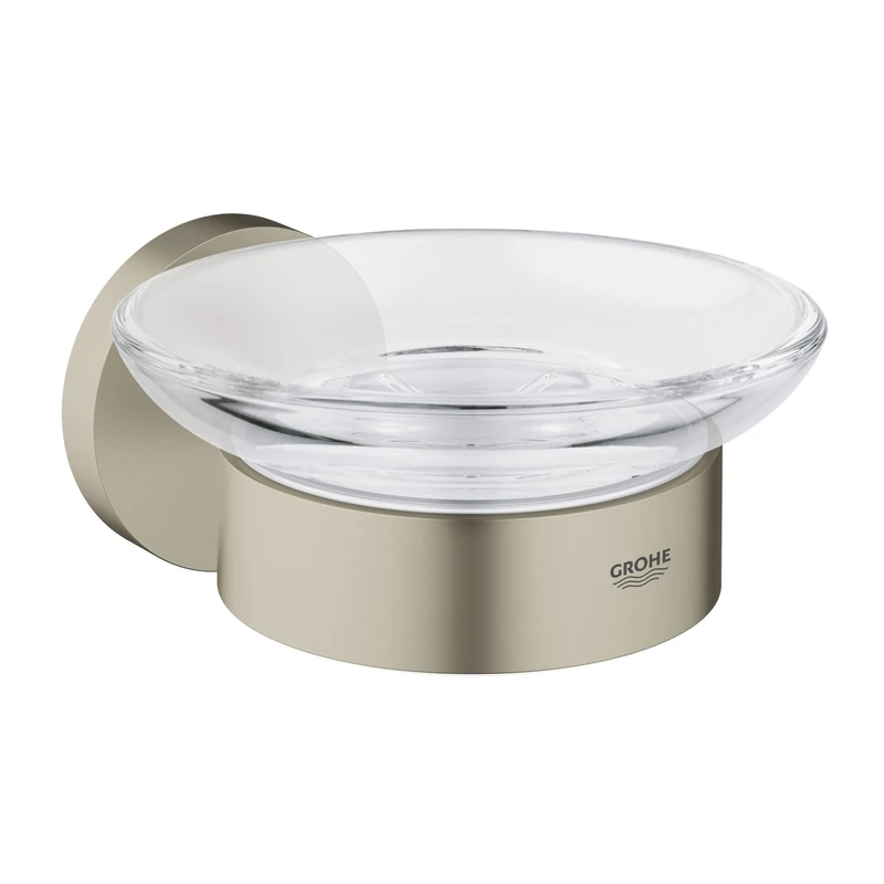 GROHE Essentials Soap Dish with Holder in Brushed Nickel