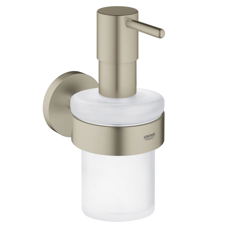 GROHE 40448EN1 Essentials Soap Dispenser with Holder, Brushed Nickel