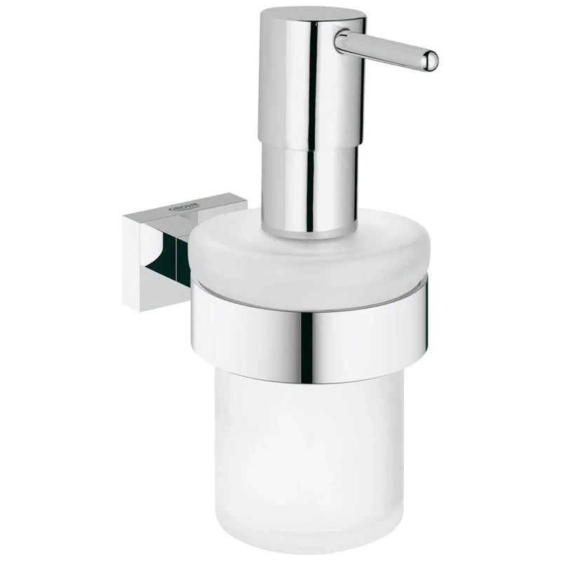 GROHE 40756001 Essentials Cube Soap Dispenser Silver