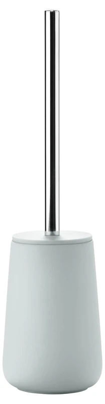 Zone Denmark Nova Toilet Brush Porcelain and Stainless Steel Toilet Brush with Brush Holder Soft Touch Coating Diameter 10.3 cm Height 37 cm Dusty Green