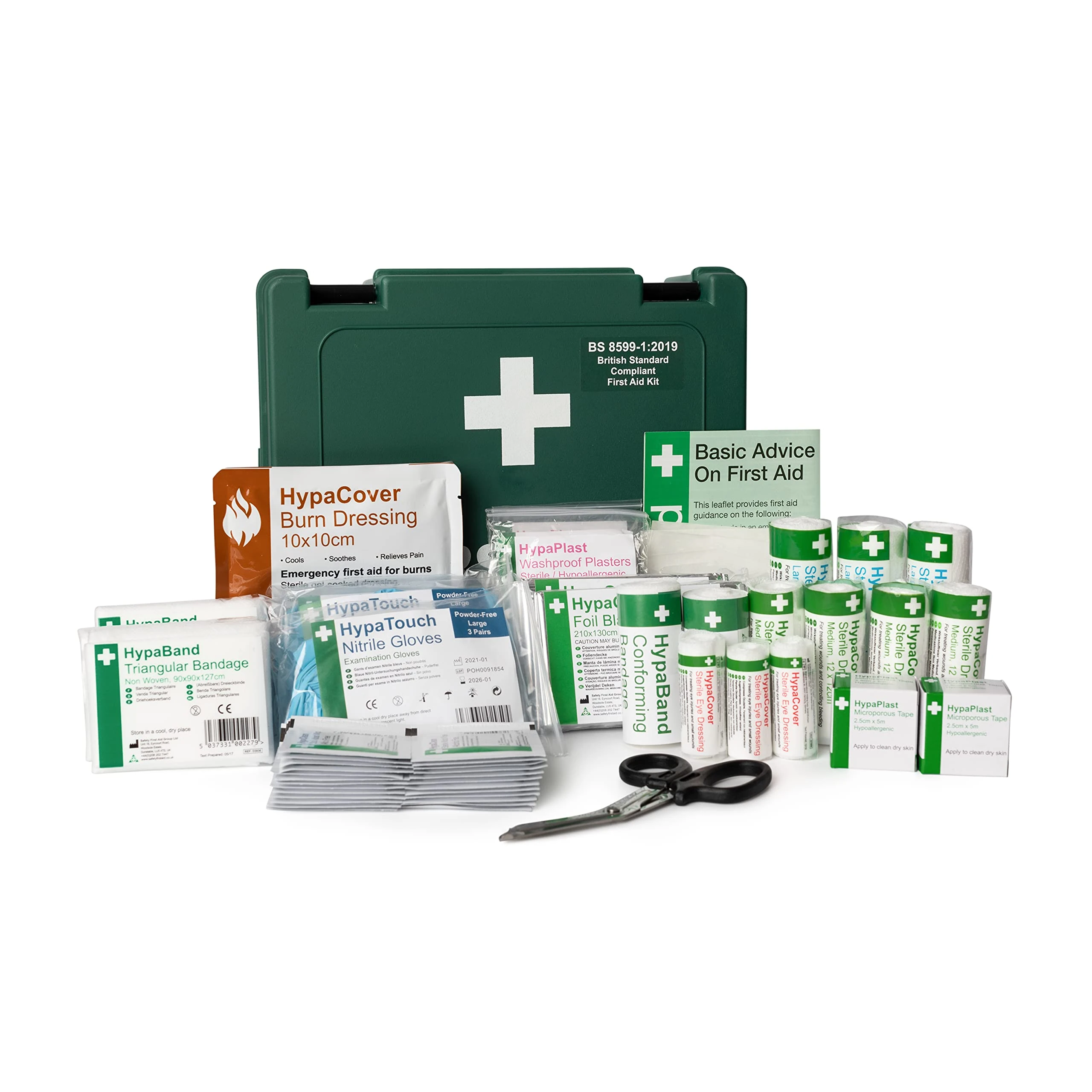 Safety First Aid Group Economy First Aid Kit BS 8599 Compliant, Medium Fully Stocked