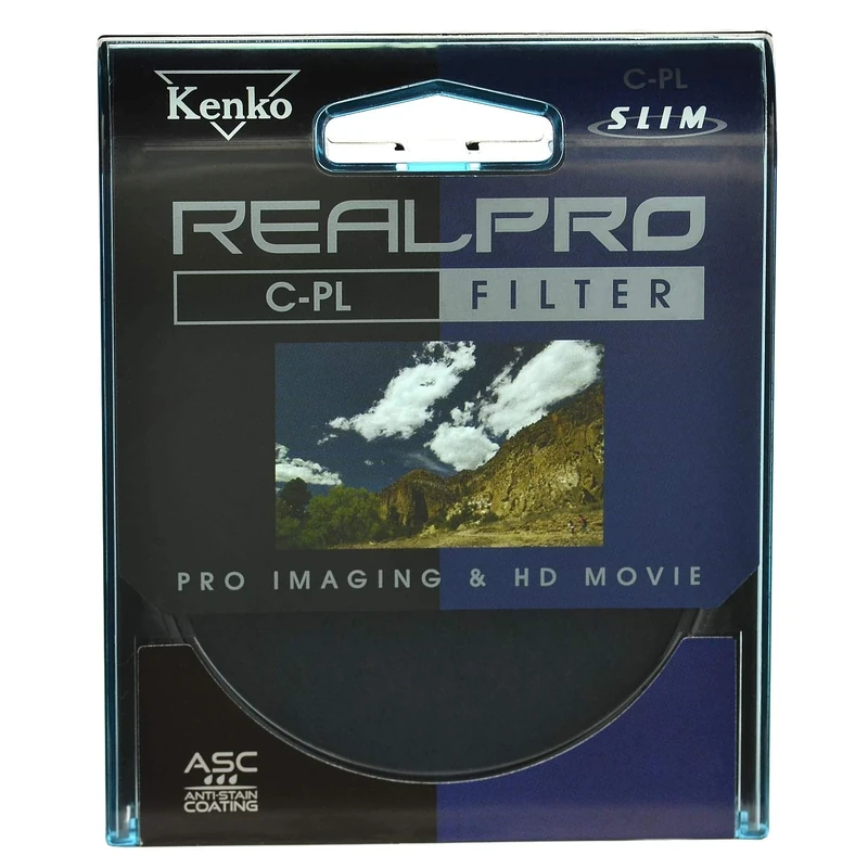 Kenko 72mm Real Pro Slim Circular Polarising Camera Filter, KRCPL72