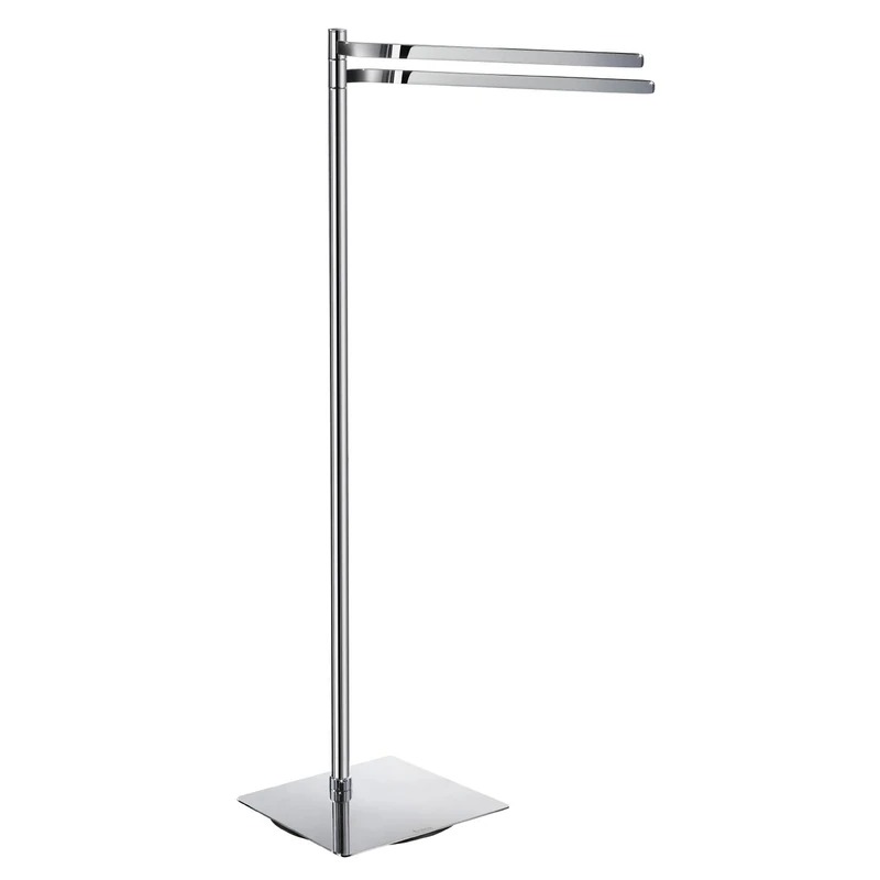 Smedbo "Outline" Double Towel Rail Free Standing, Polished Chrome, 87 cm