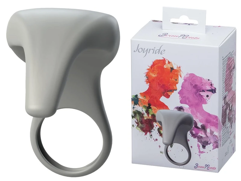 Beauments Joyride Vibrating Penis Ring Gray One Size